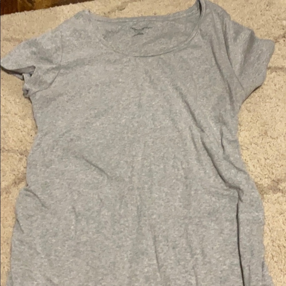 Gray maternity T-shirt dress
